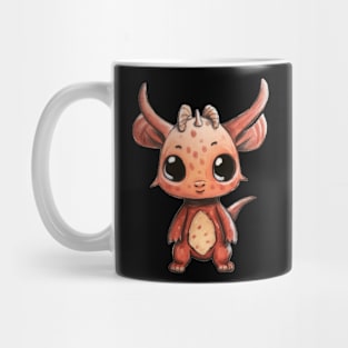 Cute Pink Pig Dragon Child Illustration Mug